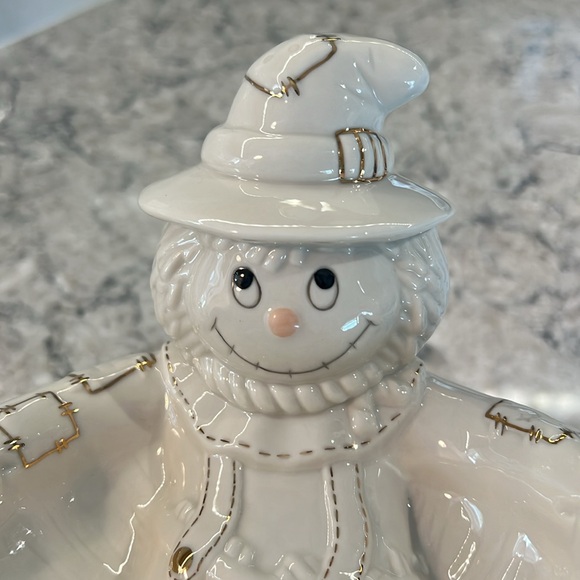 NWOT Lenox Scarecrow Halloween/Thanksgiving Candy Dish - Picture 3 of 9